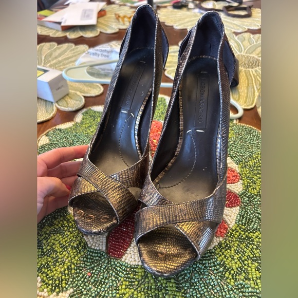 Golden Brown 4 Inch Heels - Picture 5 of 6